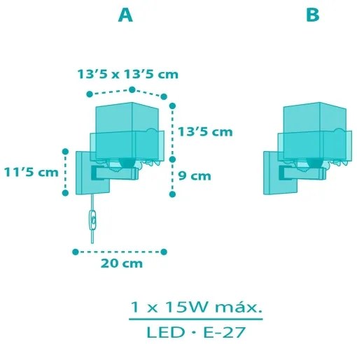 Dalber 63319 - Detské nástenné svietidlo HAPPY JUNGLE 1xE27/15W/230V