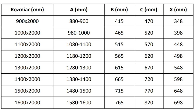 Mexen Velar, posuvné sprchové dvere do otvoru 160 cm, 8mm sklo námraza, brúsená oceľ, 871-160-000-31-97