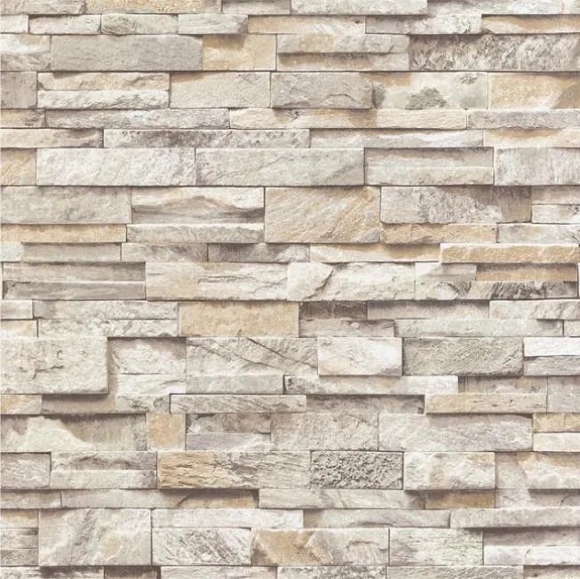 Papierové tapety na stenu Sweet & Cool 05222-30, rozmer 10,05 m x 0,53 m, kamene svetlo hnedé, P+S International