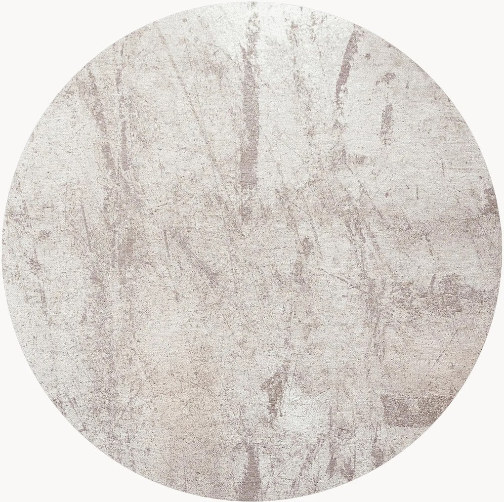 Umývateľný okrúhly žakárový koberec do interiéru/exteriéru Sol