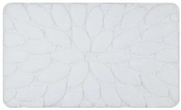Kúpeľňový koberček SUPREME STONES kamienky, biely