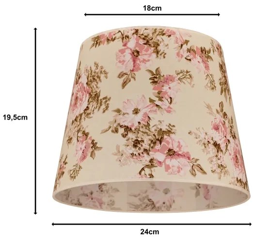 Duolla - Tienidlo k stolnej lampe CLASSIC M E27 pr. 24 cm ruža