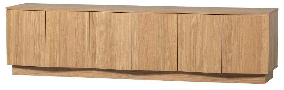 TV stolík z dubového dreva v prírodnej farbe 200x52x45 cm Zuma – WOOOD