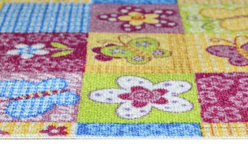 Koberce Breno Metrážny koberec BUTTERFLY 57, šíře role 400 cm, ružová, viacfarebná