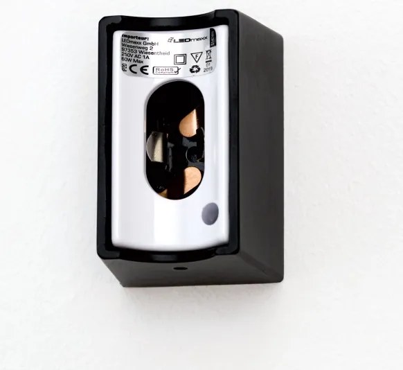 Orion Soff 3-484 - LED Nástenné svietidlo VISAGIST 1xS14d/8W/230V čierna