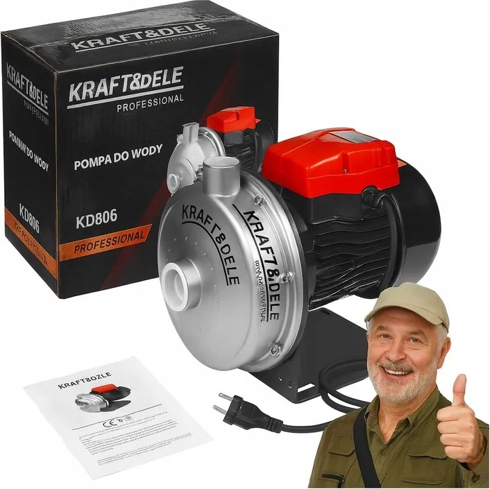 Čerpadlo Na Čistú Záhradnú Vodu 800 W 80 L/min 1,25“ Na Zavlažovanie Záhrad