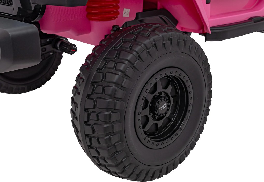 Ramiz OFF-ROAD 3.0 terénne auto pre deti Ružové + Diaľkové ovládanie + Pomalý štart + Pásy + LED zvuk