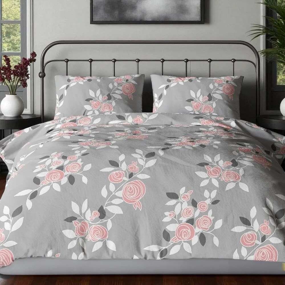 Bavlnené obliečky Homa TORRY ROSES 3-dielna sada 140x200 cm