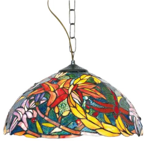 Vitráž Tiffany luster LAKE Ø40 2xE27