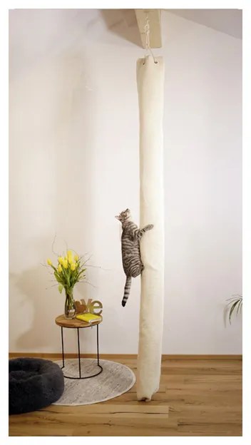 BRAVSON GROUP s.r.o. Škrabadlo pre mačky KERBL BAG CLIMBER - sisalové, závesné 260x16x16 cm