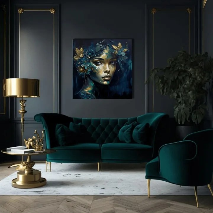 Moderné obrazy na plátne - Feminine Grace in Motion 60x60 cm
