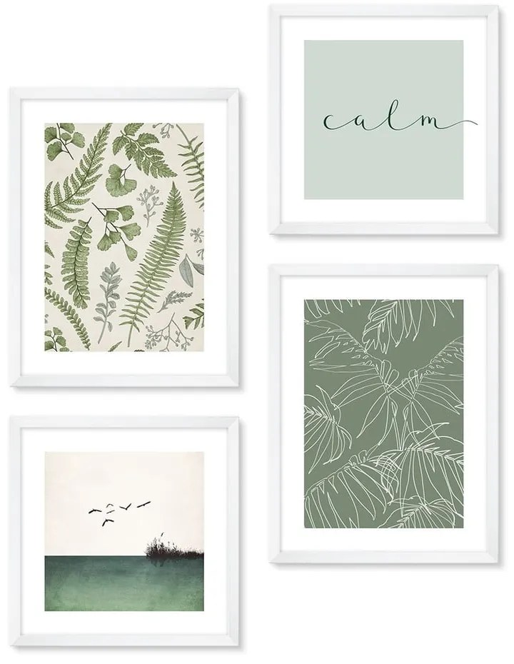 Obrazy v súprave 4 ks 30x40 cm Calm – knor