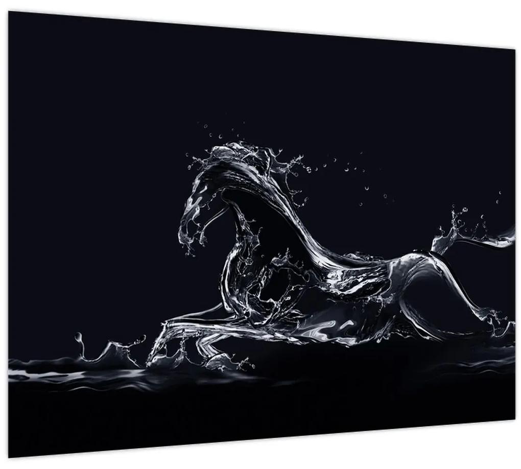 Obraz - Kôň a voda (70x50 cm)