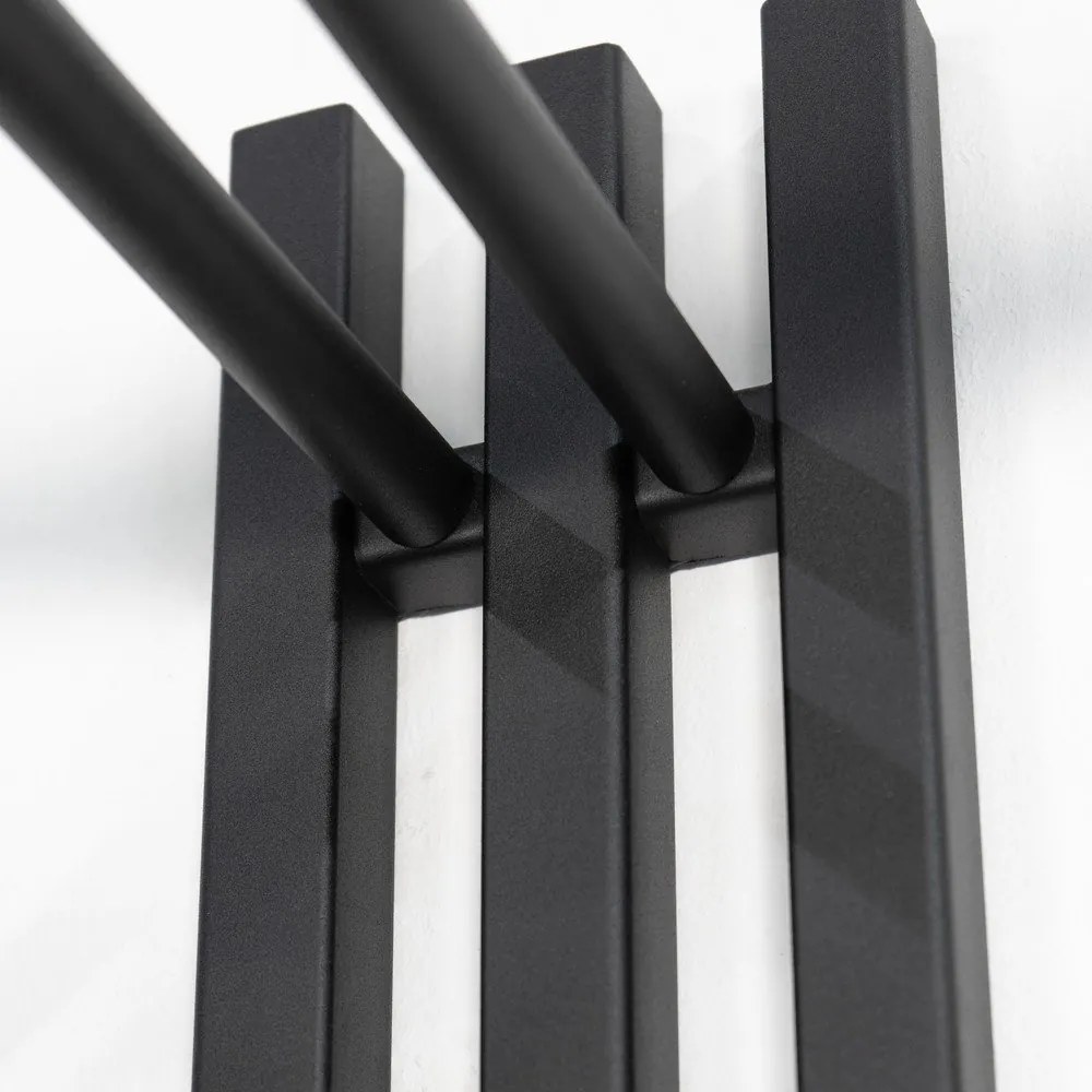 Čierny kovový nástenný vešiak 65 cm Senza – Spinder Design