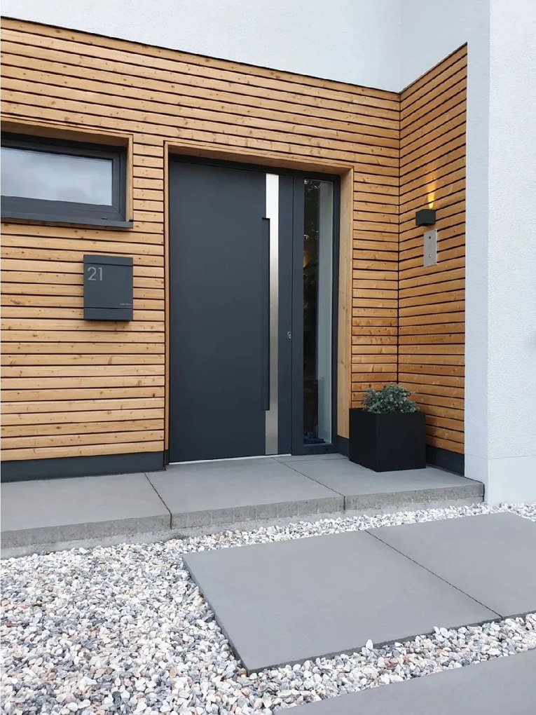 Kvetináč BLOCK, sklolaminát, 30x30x30 cm, antracit