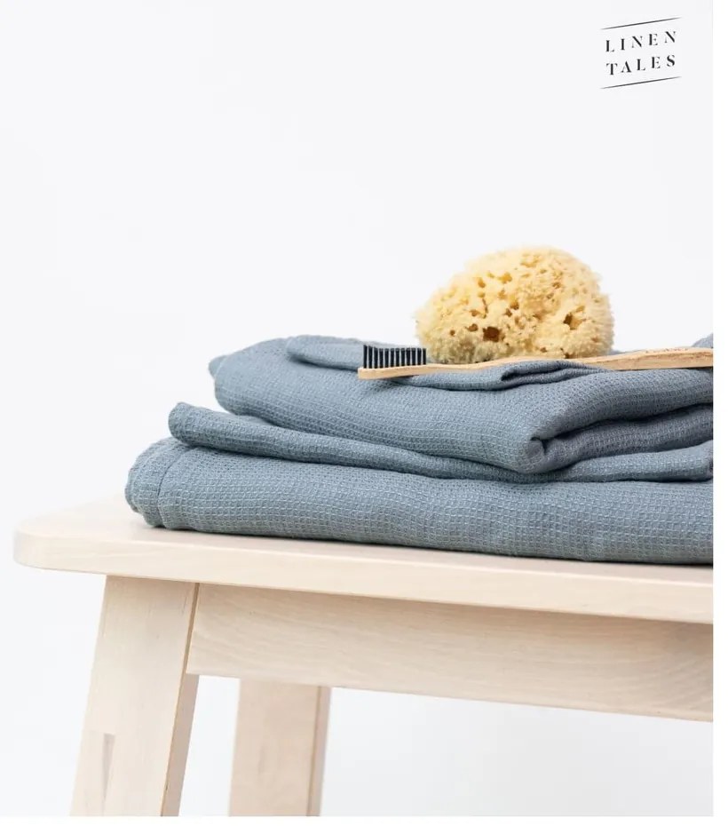 Modrý ľanový uterák 30x30 cm - Linen Tales