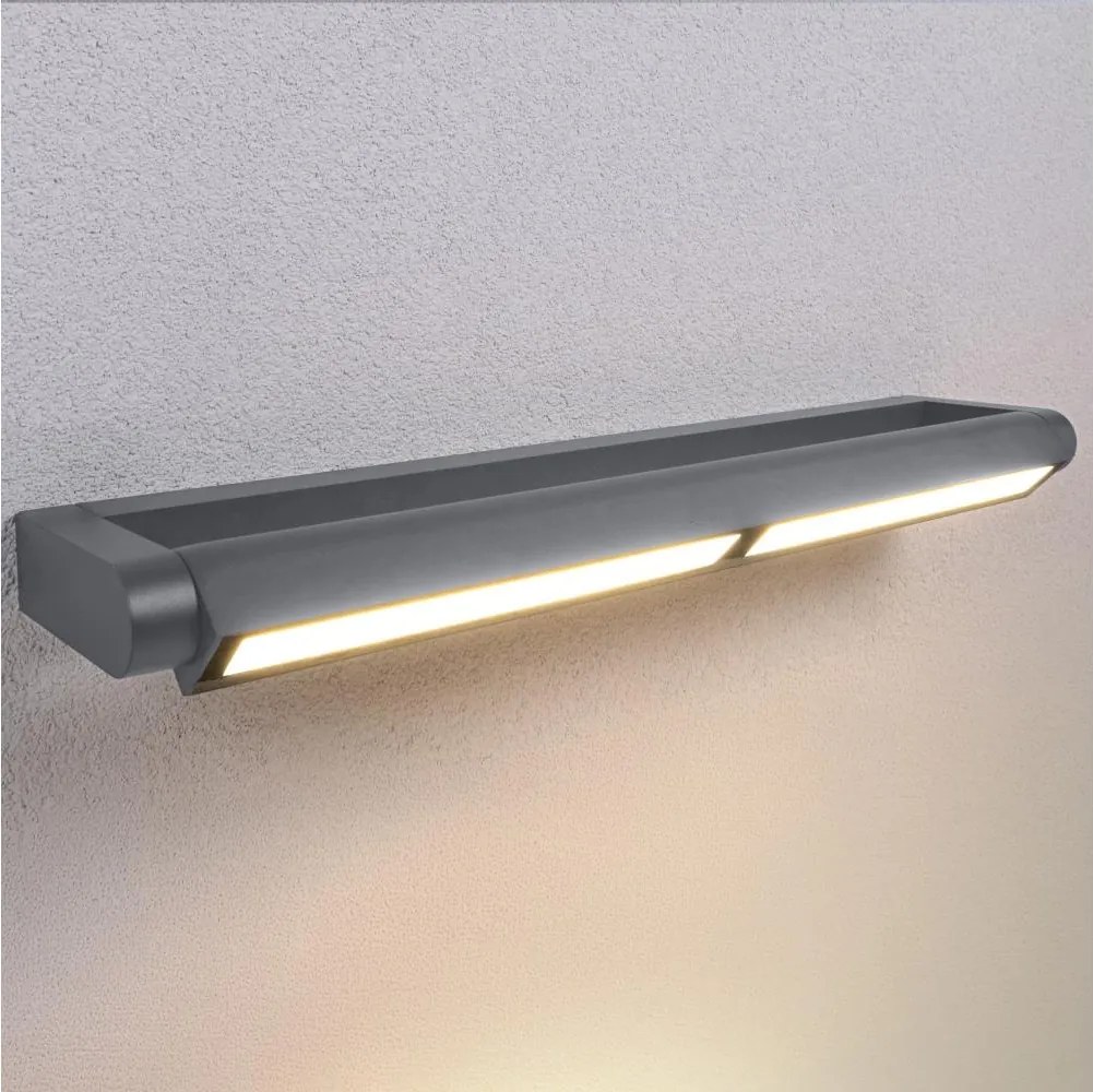 Brilagi -LED Vonkajšie nástenné svietidlo SALERNO LED/24W/230V 66 cm antracit IP65