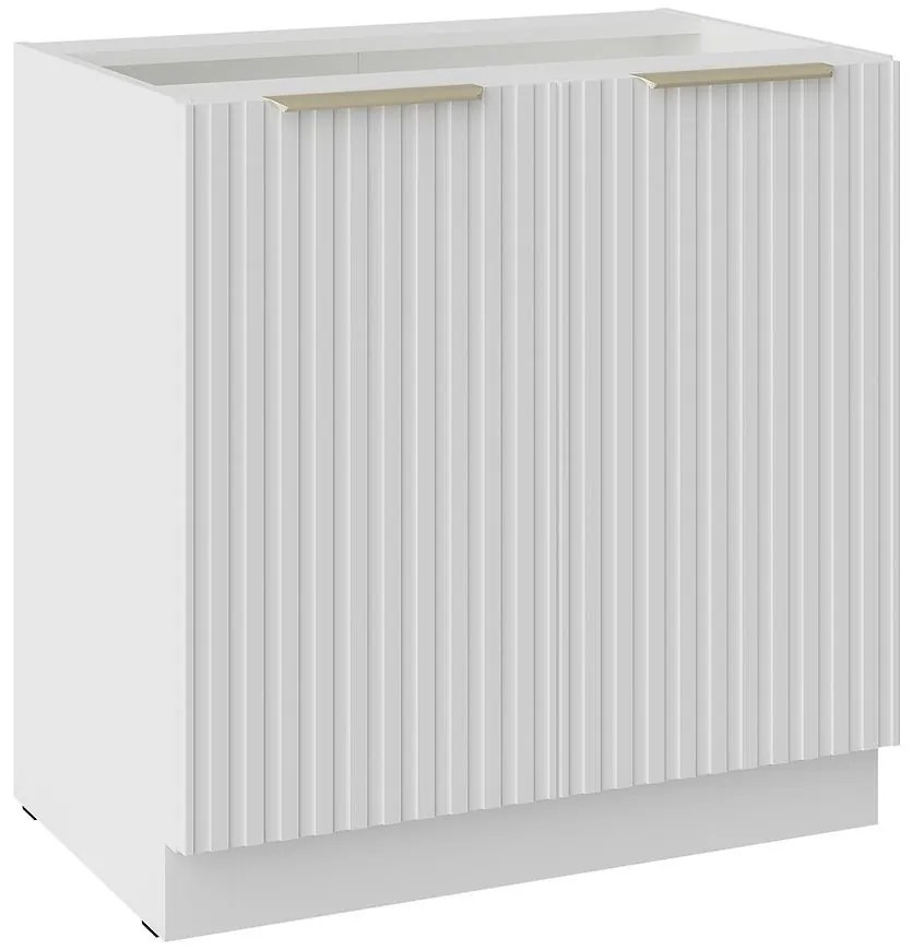 Kuchynská Skrinka Tuluza 80D 2F BB biely mat lamel