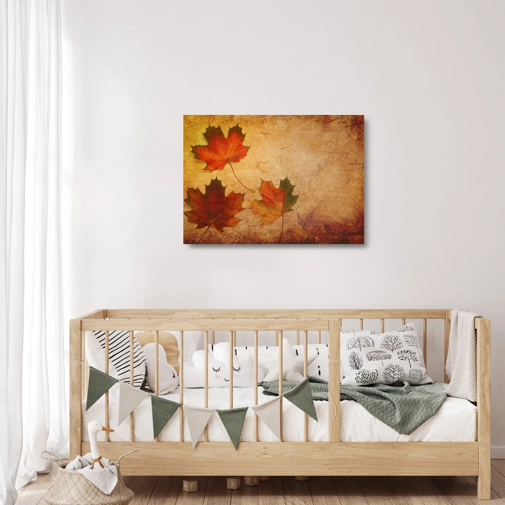 Sklenený obraz s jesenným motívom (70x50 cm)