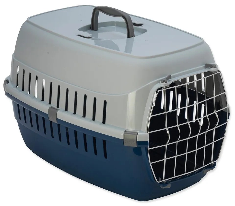 Modrá/sivá prepravka pre domáceho miláčika 35x58 cm Dog Fantasy Carrier – Plaček Pet Products