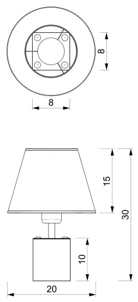 Stolná lampa SODER 1xE27/60W/230V
