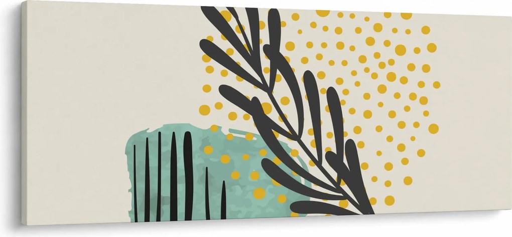 Obraz - Abstraktné listy N⁰3 (120x50 cm)