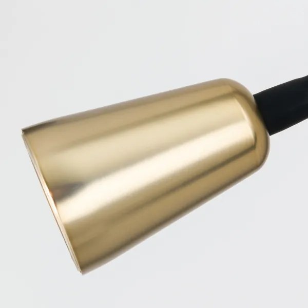 Orion - Stmievateľná flexibilná nástenná lampička DOTTY 1xGU10/10W/230V čierna/mosadz