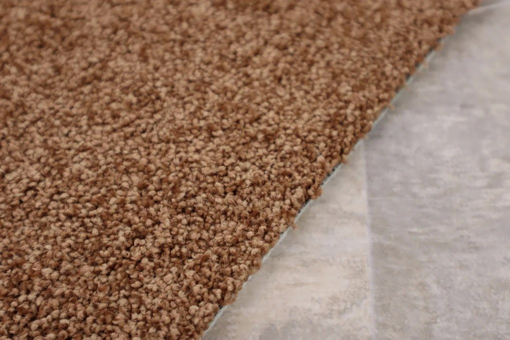 Vopi, AKCIA: 96x160 cm Metrážny koberec Capri medený - neúčtujeme odrezky z role, šíře, hnedá, ab (mriežka), chodba / predsieň