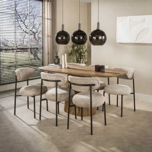 Jedálenský stôl 22-94 Wave 180x90cm Masív Drevo Mango  - Komfort-nábytok