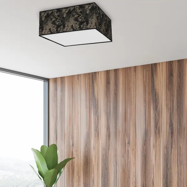 Stropné svietidlo SATINO 3xE27/60W/230V čierna/zlatá