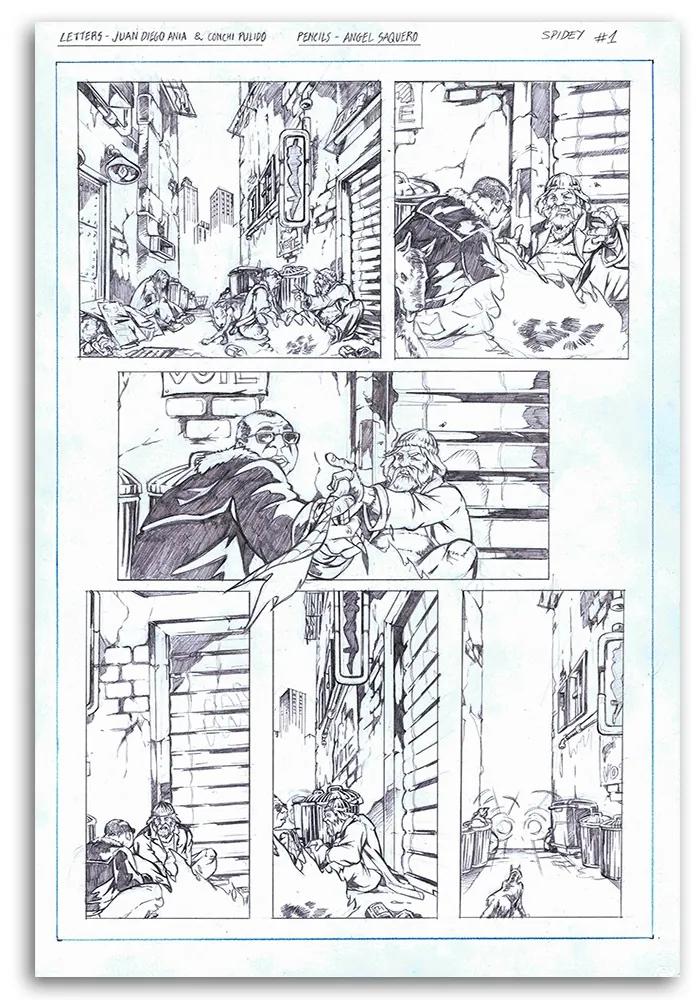 Gario Obraz na plátne Komiksový náčrt - Saqman Rozmery: 40 x 60 cm