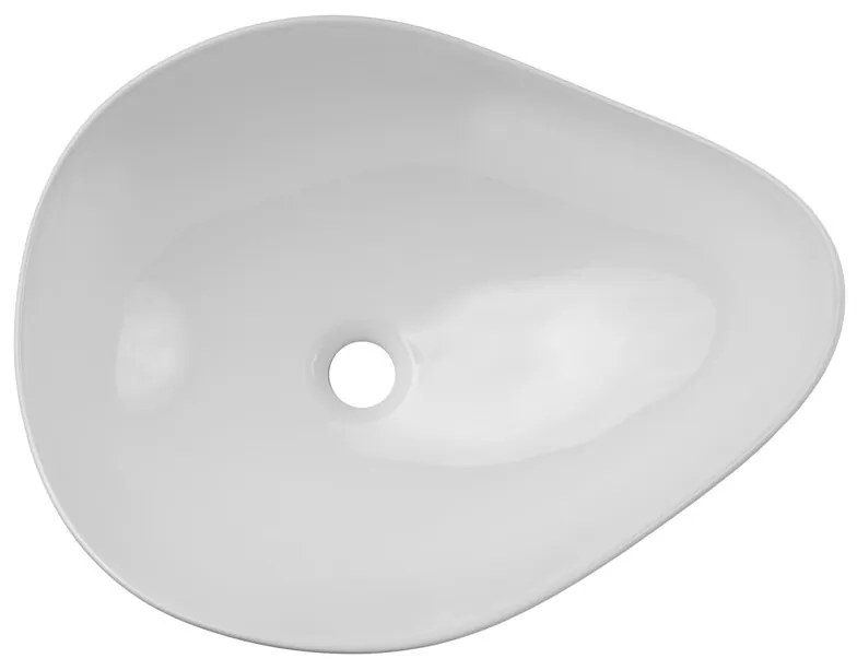 Umývadlo na dosku Cloud 51 cm biele