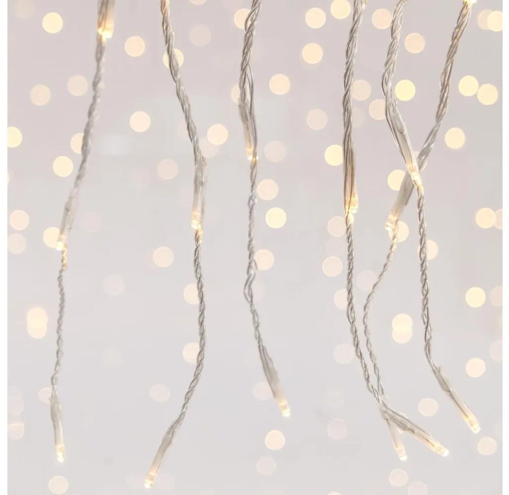 LED Vonkajší vianočný záves CURTAIN 360xLED/3,6W/230V 2x2 m IP44 teplá biela