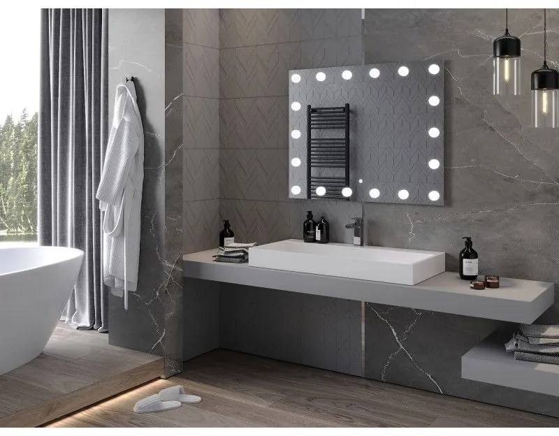 Mexen Dona, LED kúpeľňové zrkadlo s podsvietením 100 x 80 cm, 6000K, ochrana proti zahmlievaniu, 9818-100-080-611-00