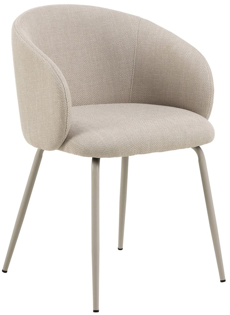CLARA Béžová (látka Basel 24)/béžové nohy – MODERNÁ ČALÚNENÁ KRESLOVÁ STOLIČKA DO OBÝVAČKY/JEDÁLNE/KANCELÁRIE LOFT