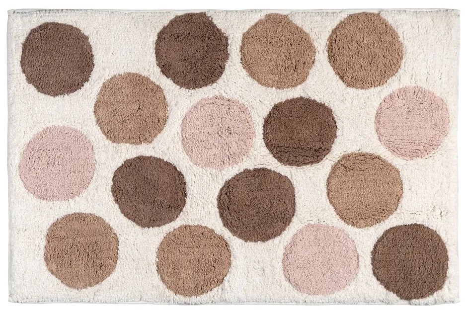 Hnedá/béžová kúpeľňová predložka z bio bavlny 60x90 cm Tibet – Wenko