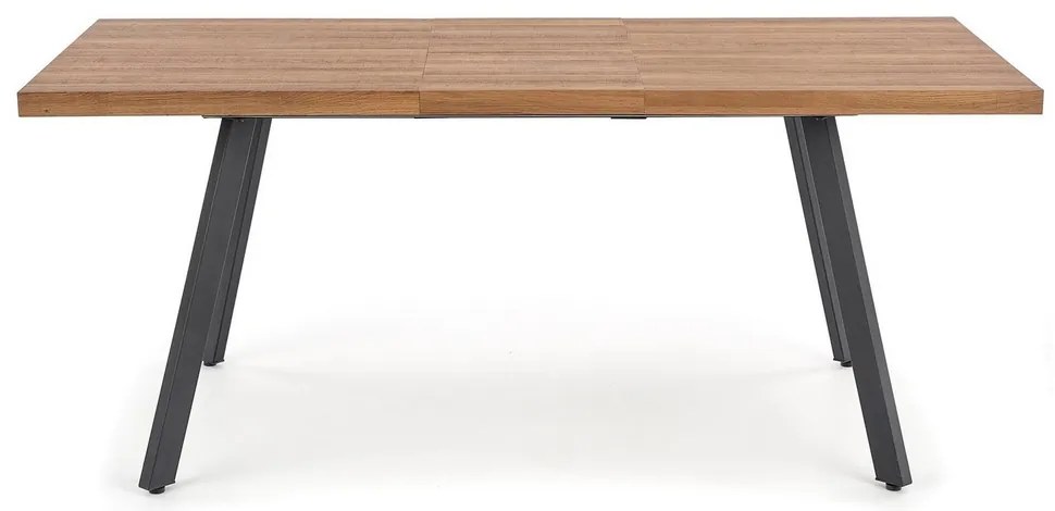 Jedálenský stôl Berlin 160 cm, orech medový / čierna