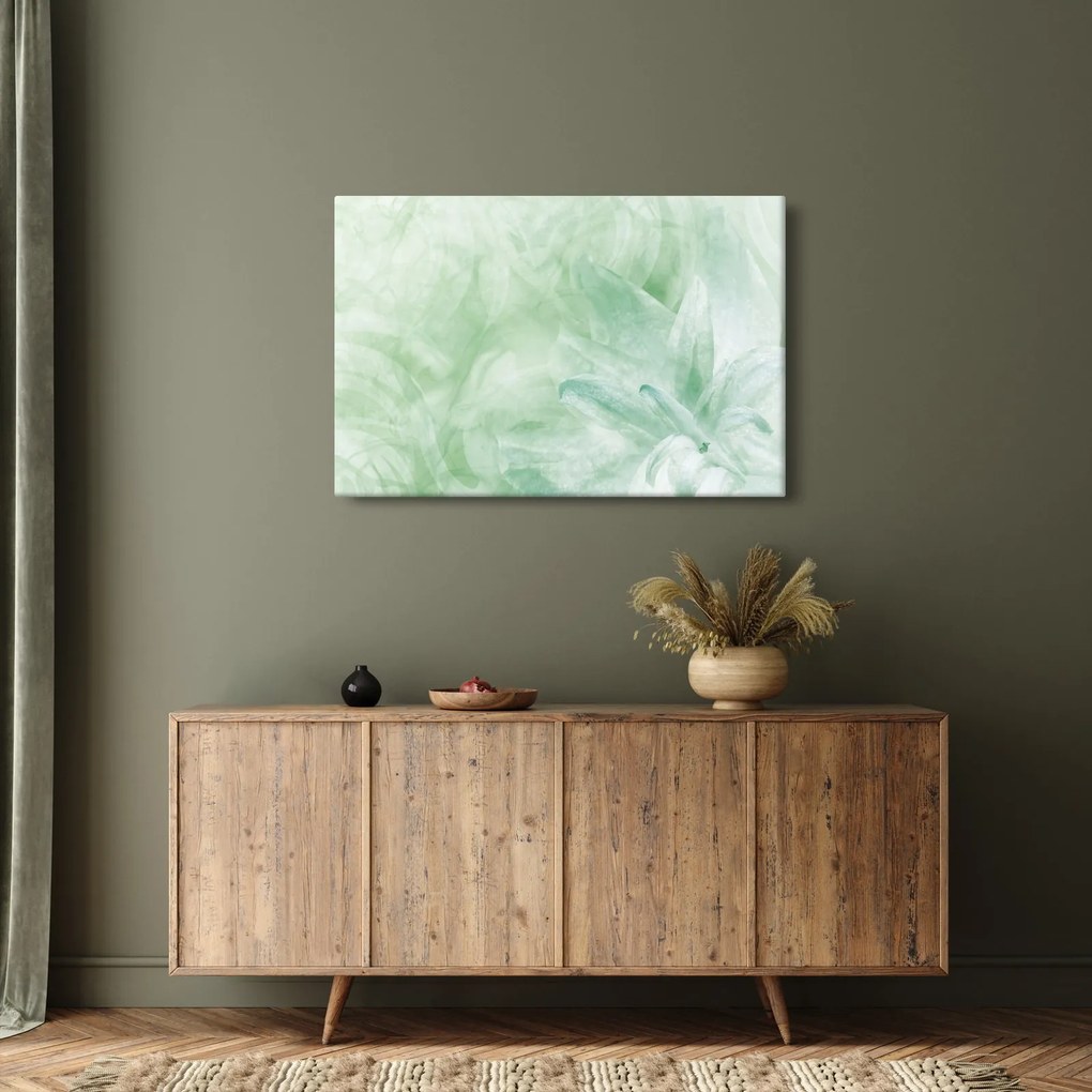 Obraz - Zelený kvet (90x60 cm)