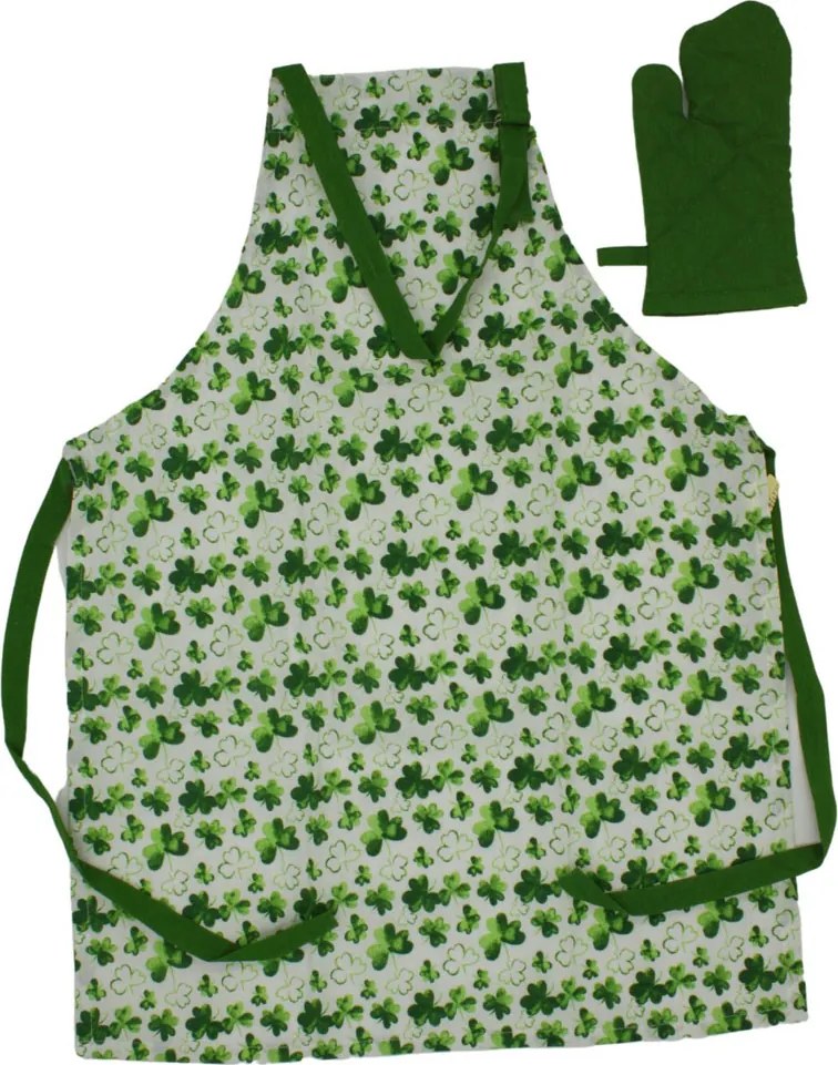 Home Elements Detská sada zástera a chňapka Štvorlístok