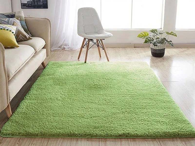 TZ Zelený obdĺžnikový koberec Alpaka Rozmer: 100x150 cm