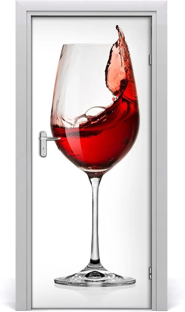 Fototapeta na dvere samolepiace  Červené víno
