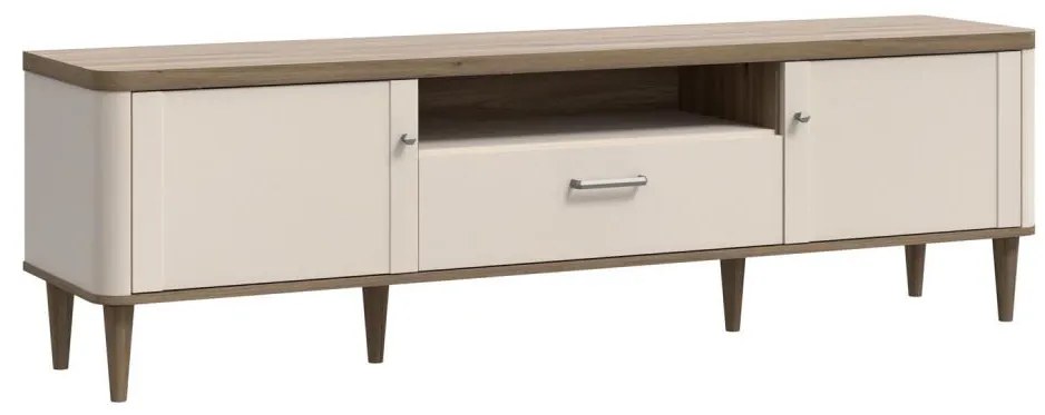 Televízny stolík VIRO hnedá/béžová