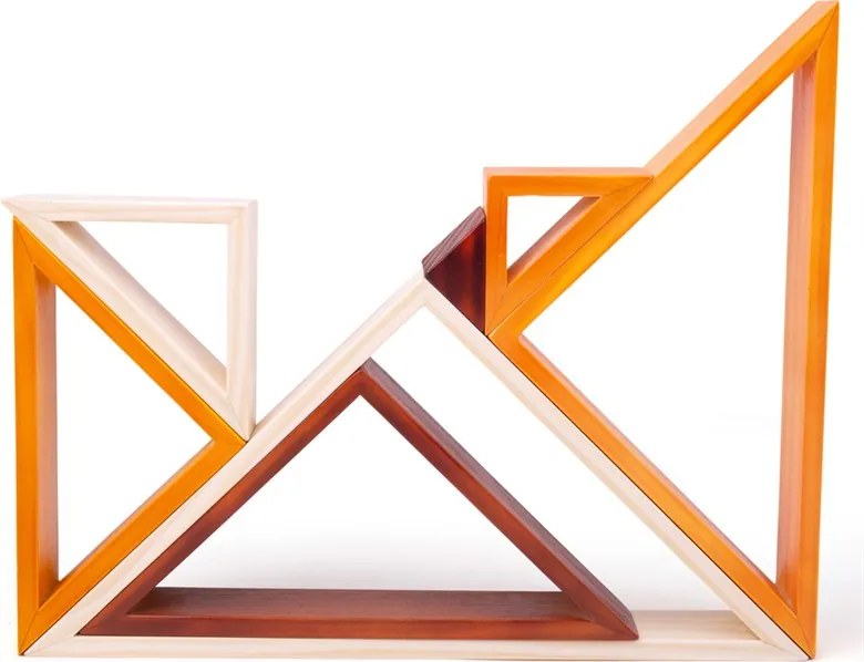 Dřevěné skládací motorické trojúhelníky TRIANGLE I