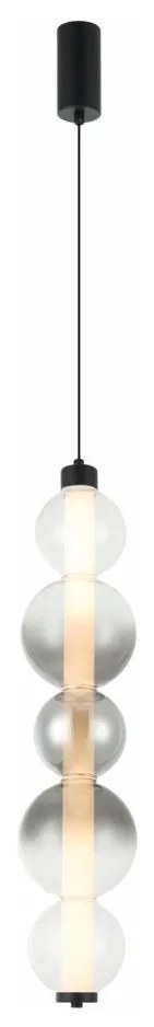 LED luster na lanku LUMMI LED/19W/230V čierna/dymová