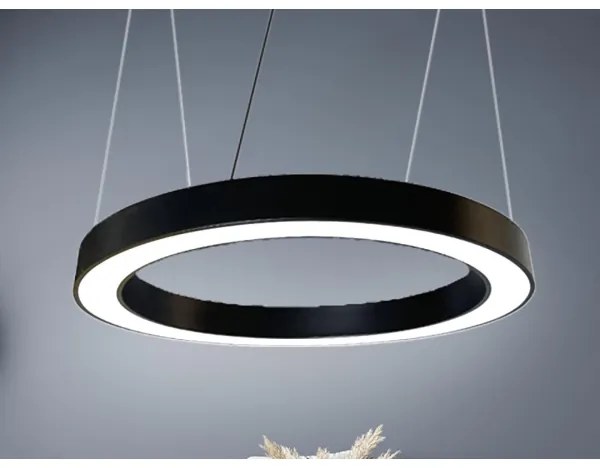 LED Luster na lanku LED/50W/230V 4000K pr. 100 cm čierna