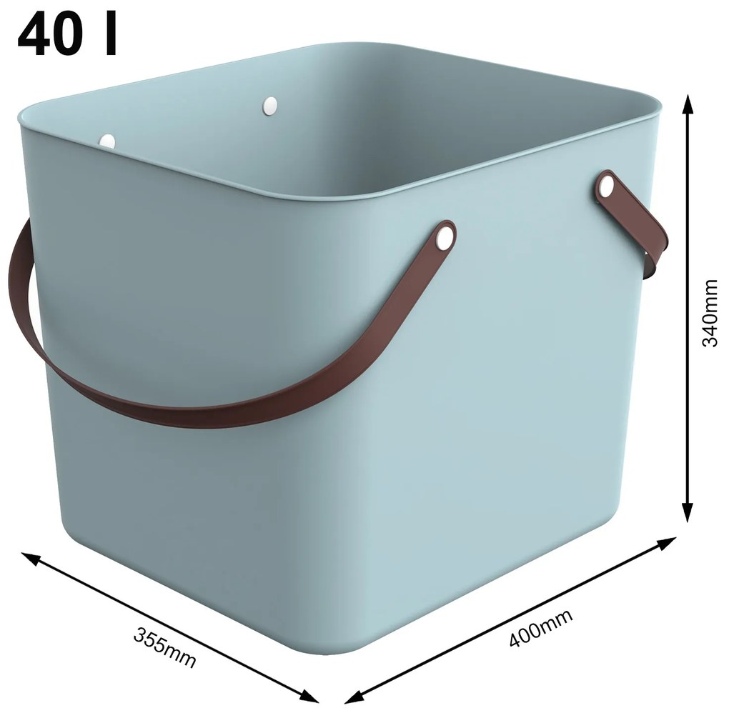 Nákupná taška, kabelka, plastová MULTIBAG, svetlomodrá, 40l
