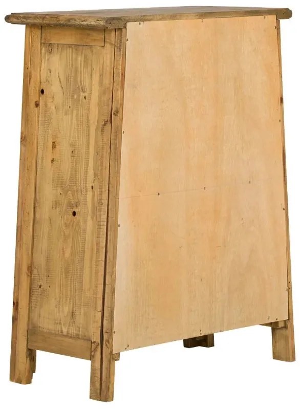 furniture-nabytek.cz - Masivní skříňka do koupelny Rangún z recyklované borovice, lakovaná, hnědá