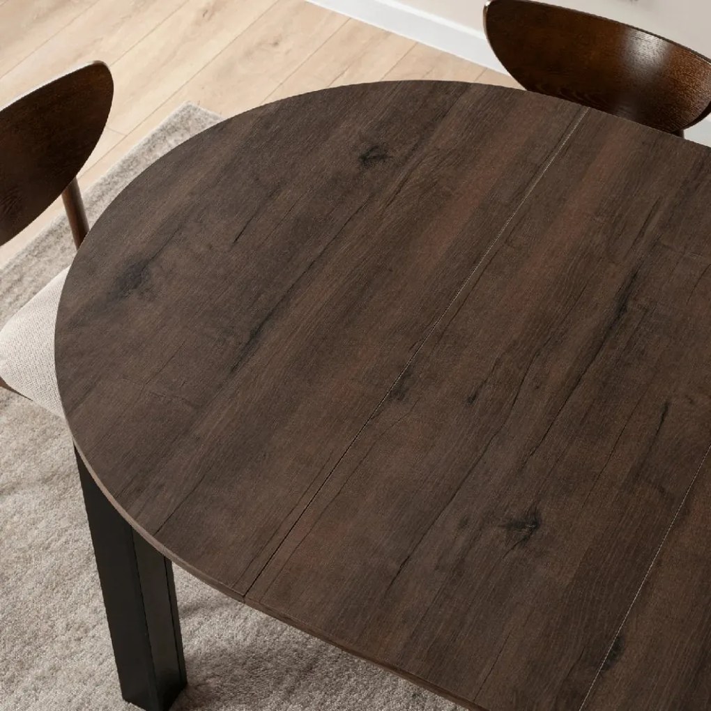 PROXIMA.store - Okrúhly rozkladací stôl HARRY FARBA: dub craft