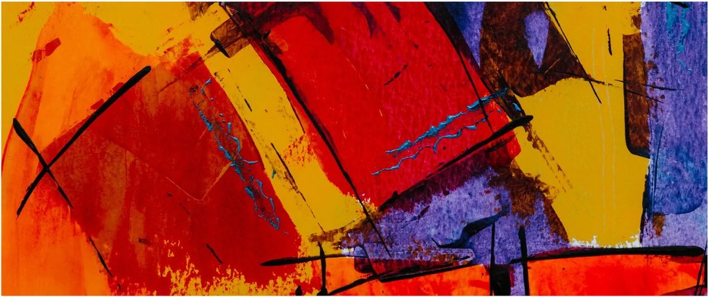 Obraz abstrakcie (120x50 cm)