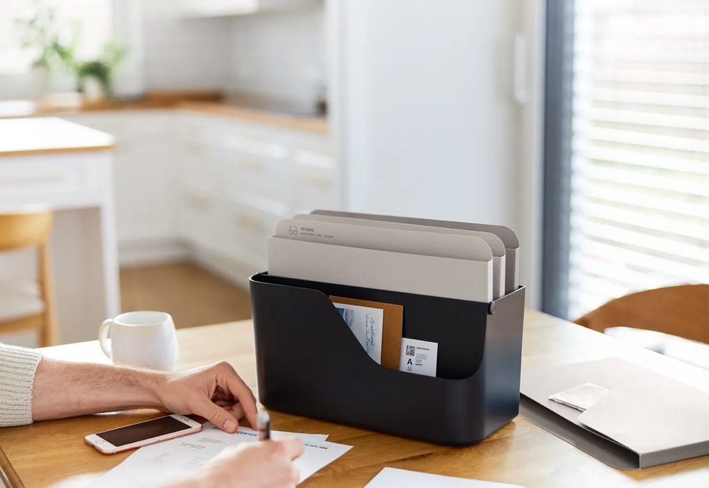 Rotho Organizér na dokumenty a prichádzajúcu poštu, myPAPER ORGANIZÉR – čierny